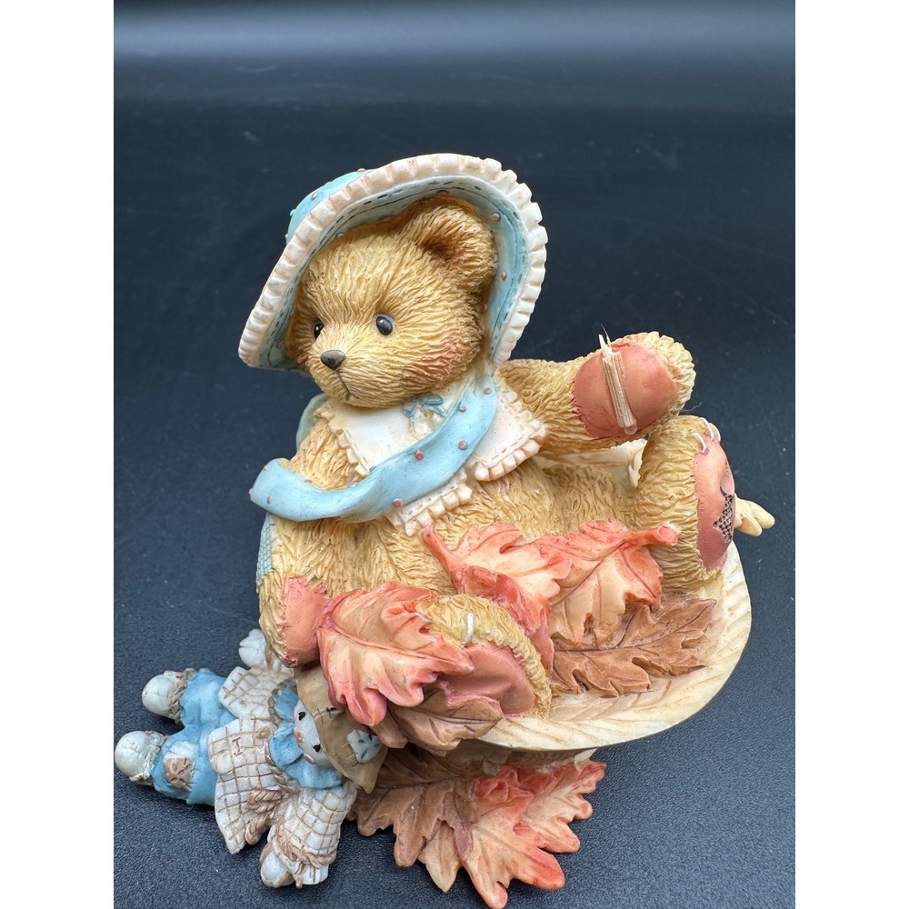 Cherished Teddies Pat Falling For You Figurine 141313 Fall Bear Scarecrow 1995